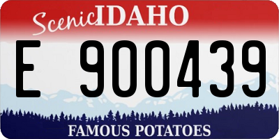 ID license plate E900439