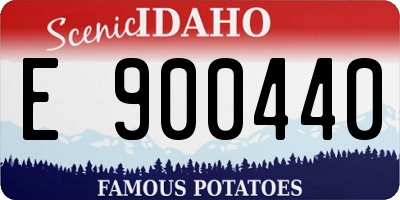 ID license plate E900440