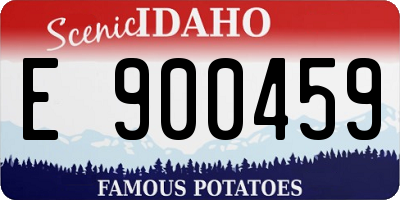 ID license plate E900459