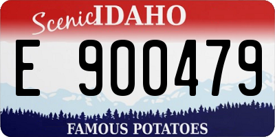 ID license plate E900479