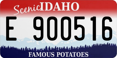 ID license plate E900516