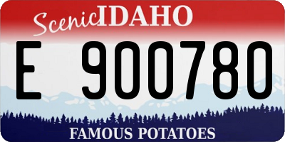 ID license plate E900780