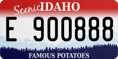ID license plate E900888