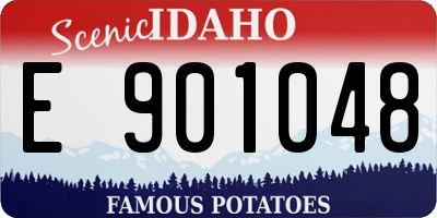 ID license plate E901048