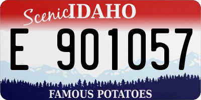 ID license plate E901057