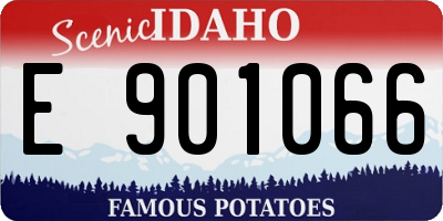 ID license plate E901066