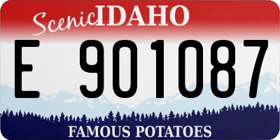 ID license plate E901087