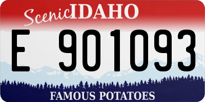 ID license plate E901093