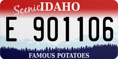 ID license plate E901106