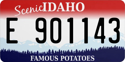 ID license plate E901143