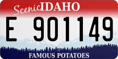 ID license plate E901149