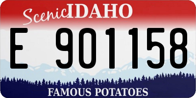 ID license plate E901158