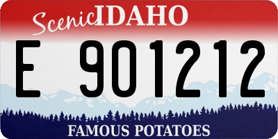 ID license plate E901212