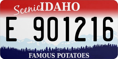 ID license plate E901216