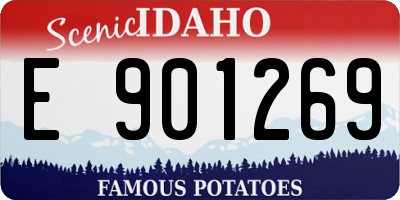 ID license plate E901269