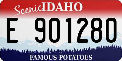 ID license plate E901280