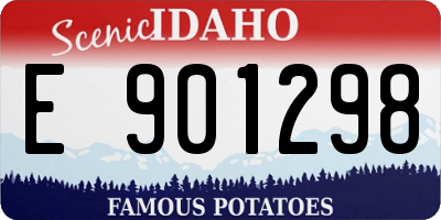 ID license plate E901298