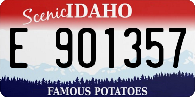 ID license plate E901357