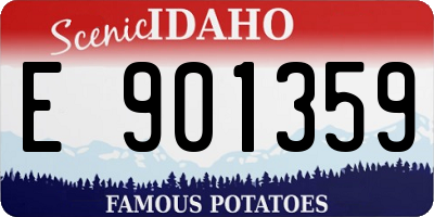 ID license plate E901359