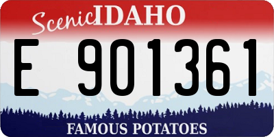 ID license plate E901361