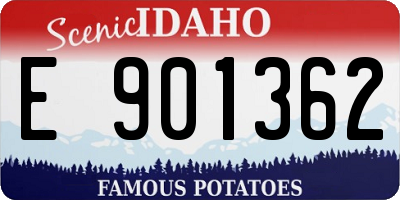 ID license plate E901362