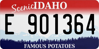 ID license plate E901364