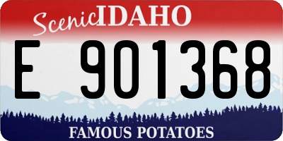 ID license plate E901368