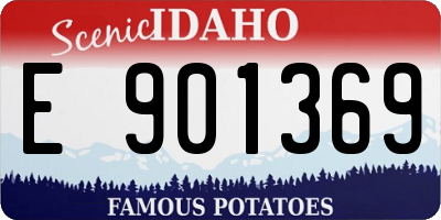 ID license plate E901369