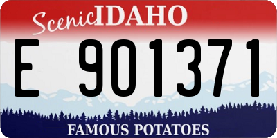 ID license plate E901371