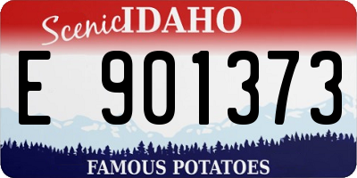 ID license plate E901373