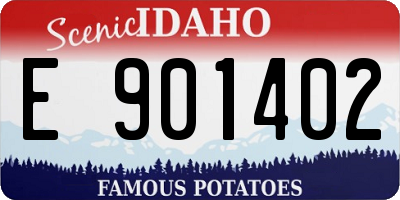 ID license plate E901402