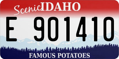ID license plate E901410