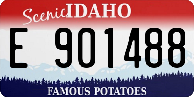 ID license plate E901488