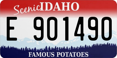 ID license plate E901490