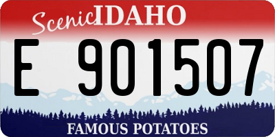 ID license plate E901507