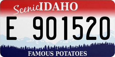 ID license plate E901520