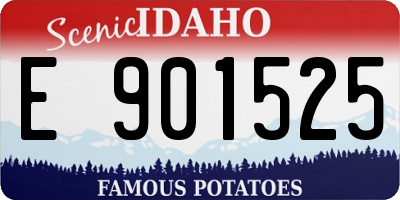 ID license plate E901525