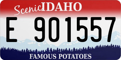 ID license plate E901557