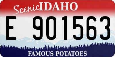 ID license plate E901563
