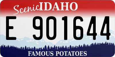 ID license plate E901644