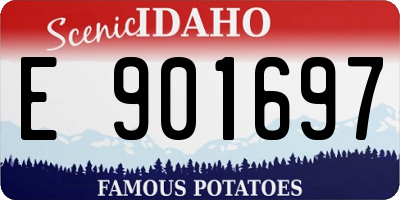 ID license plate E901697