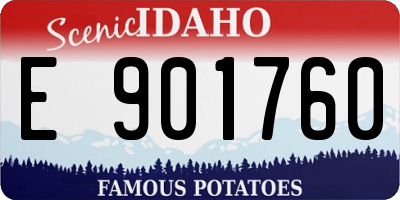 ID license plate E901760