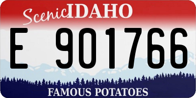 ID license plate E901766
