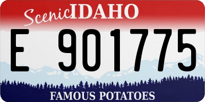ID license plate E901775