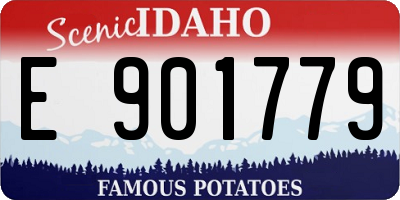 ID license plate E901779