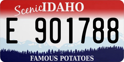 ID license plate E901788