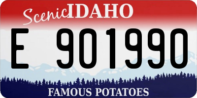 ID license plate E901990