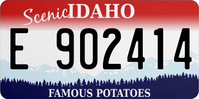 ID license plate E902414