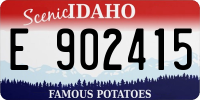 ID license plate E902415