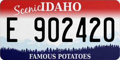ID license plate E902420